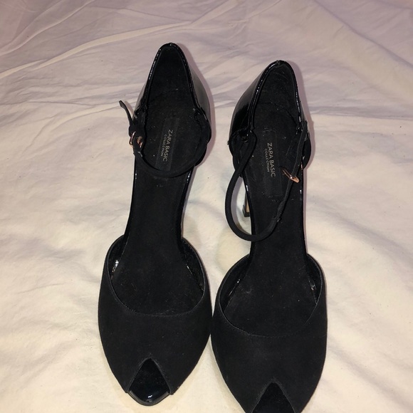 Zara black Heels with peep toe - Picture 2 of 6